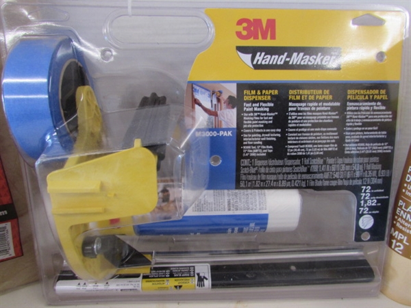 NEW PAINTERS DROP CLOTHES, MASKING GUN WITH FILM AND MORE