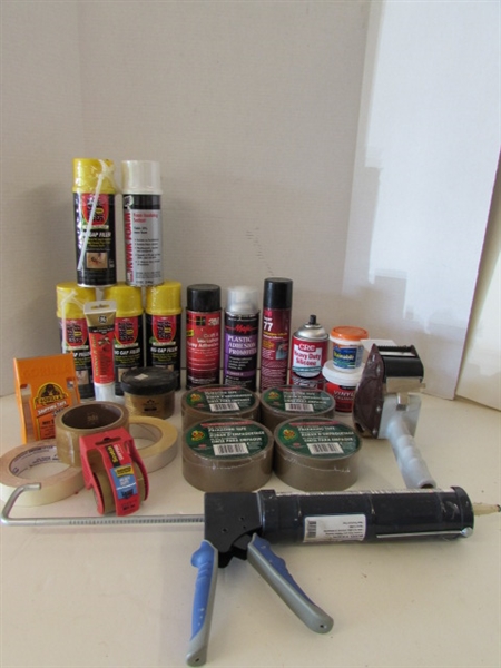 PACKAGING TAPE, GAP FILLER, ADHESIVES AND MORE