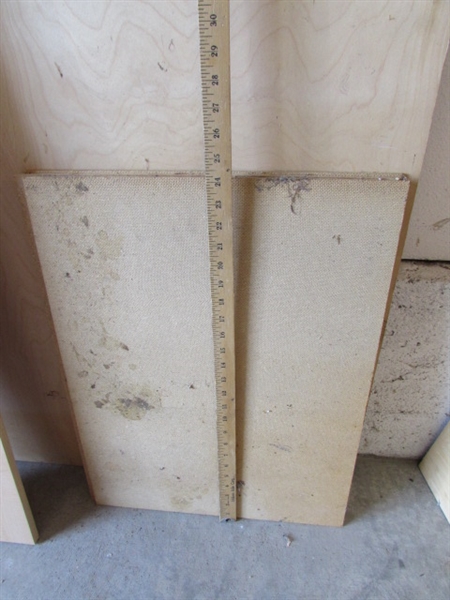 PLYWOOD, SHELVING AND WOOD IN VARIOUS SIZES