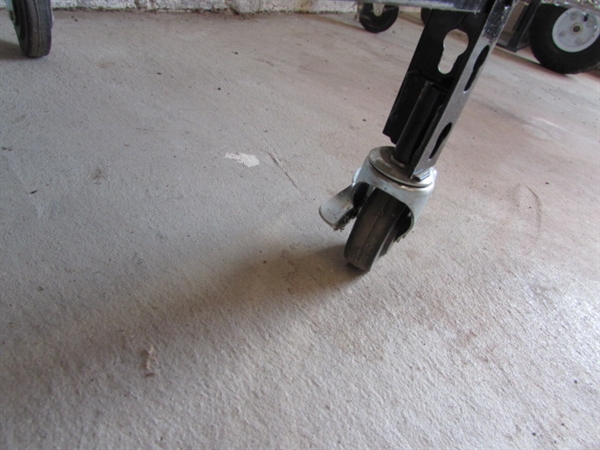 SHOP SHELVES ON WHEELS