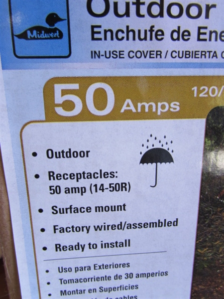 ATTIC FAN AND OUTDOOR POWER OUTLET.