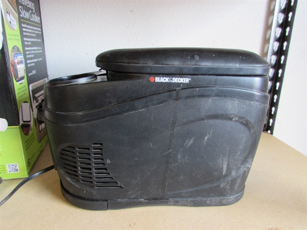 TRAVELING SLOW COOKER AND TRAVEL COOLER