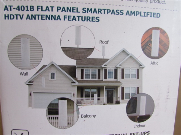 ANTOP FLAT PANEL OUTDOOR/INDOOR HDTV ANTENNA