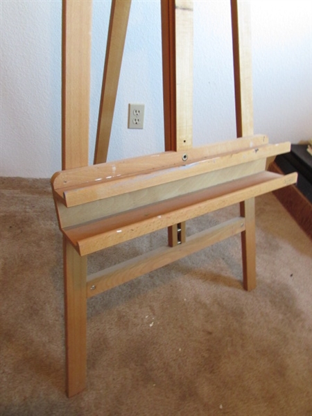 MABEF BEECHWOOD EASEL W/BOARDS & DRAWING PAD