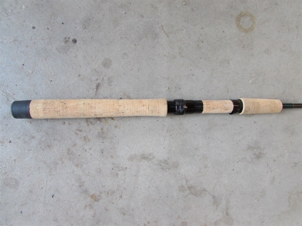 ORVIS FISHING POLES, TACKLE BOX AND NET