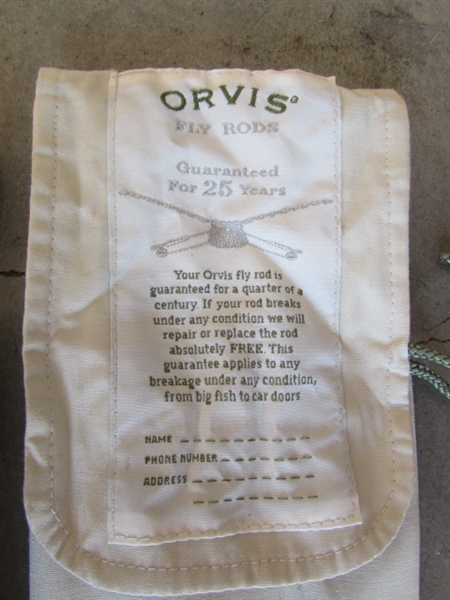 ORVIS FISHING POLES, TACKLE BOX AND NET