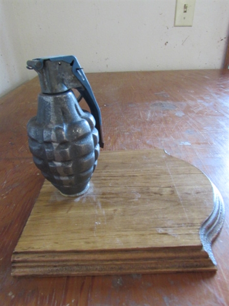 2 STUN GUNS AND GRENADE WALL HOOK
