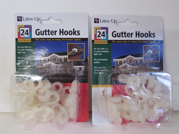 CHRISTMAS LIGHTS, BULBS, WHITE FUR TREE SKIRT AND MORE