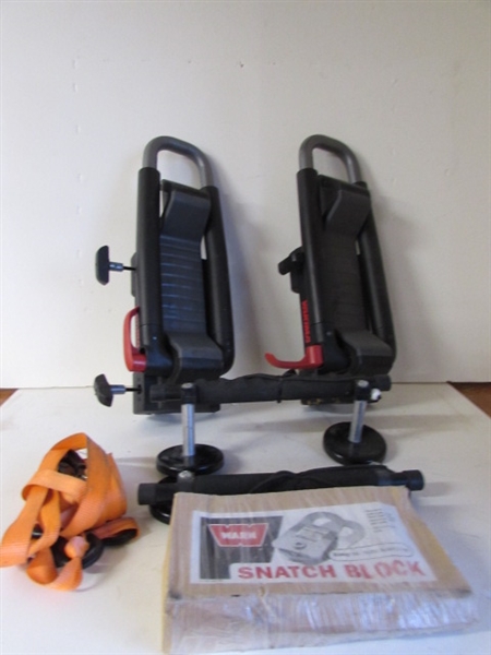 YAKIMA JAYLOW, RATCHET STRAP, SNATCH BLOCK AND MAGNETS