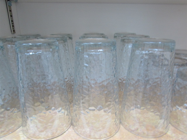 ASSORTED DRINKING GLASSES