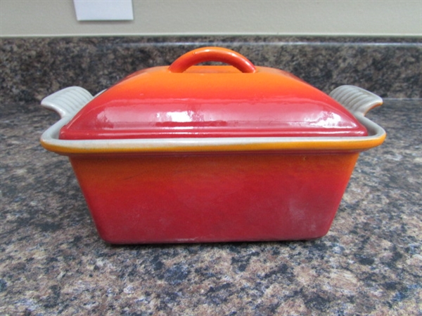 MINI LE CREUSET LOAF PAN WITH LID
