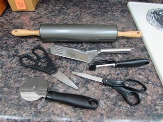 ROLLING PIN, PIZZA CUTTER, GRATERS & MORE