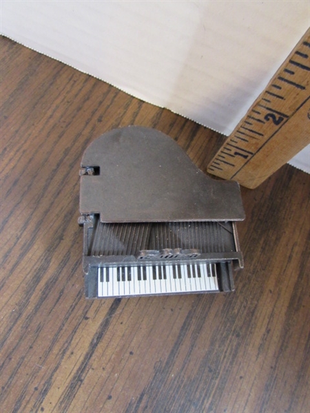 3 METAL DIE CAST PIANO PENCIL SHARPENERS