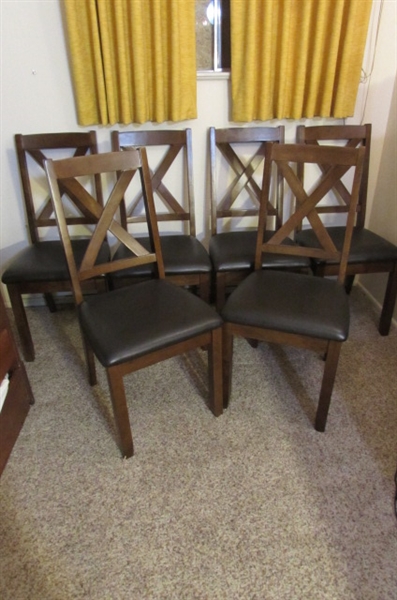 6 DINING ROOM CHAIRS