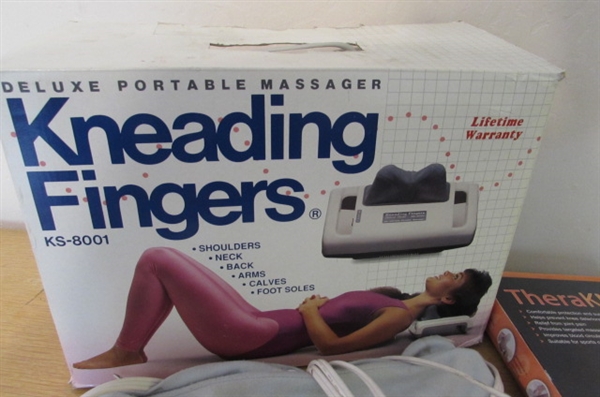 MASSAGER, KNEE PROTECTOR & HEATING PAD