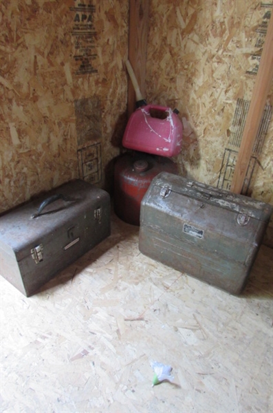 TOOLBOXES AND GAS CANS