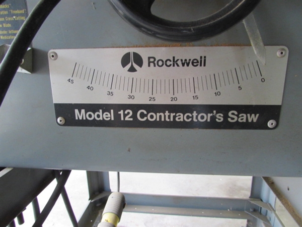 ROCKWELL 220V CONTRACTORS SAW