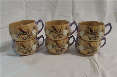 PORCELAIN IRIDESCENT TEA CUPS