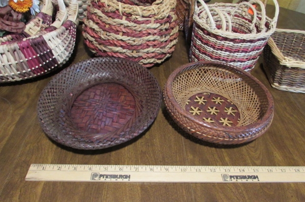 WOVEN TOTES AND WICKER BASKETS