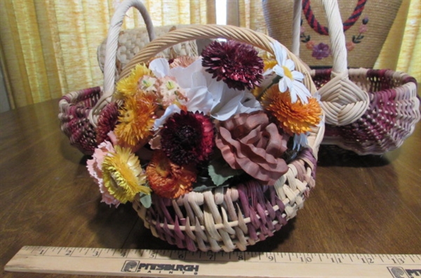 WOVEN TOTES AND WICKER BASKETS