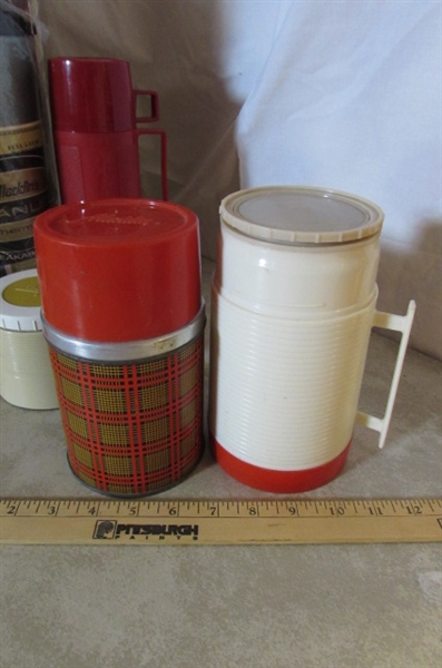 2 NEW ALADDIN STEEL THERMOS & OTHERS