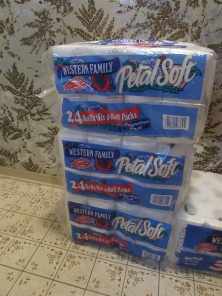 4 LARGE PACKS OF TOILET PAPER - 2-PLY