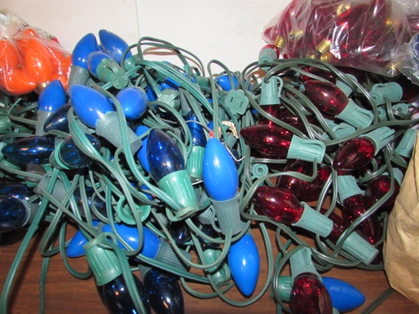 C7 & C9 LARGE BULB CHRISTMAS LIGHT STRANDS AND REPLACEMENT BULBS