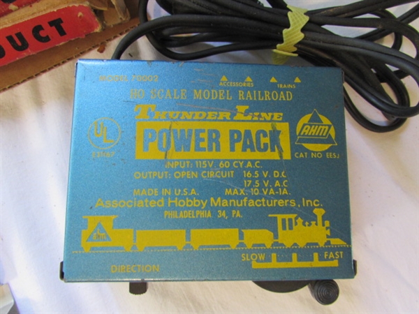 HO SCALE MODEL RAILROAD TRACK, POWER SUPPLIES & MORE