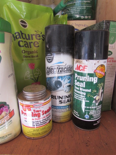 PLANT FOOD, INSECTICIDE & PRUNING SEAL