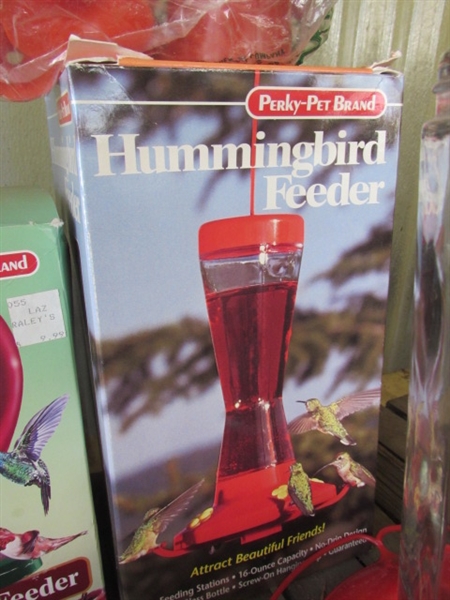 HUMMINGBIRD FEEDERS & EXTRA BOTTLES