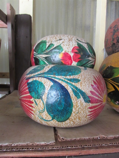 HAND PAINTED MEXICAN CLAY POTS