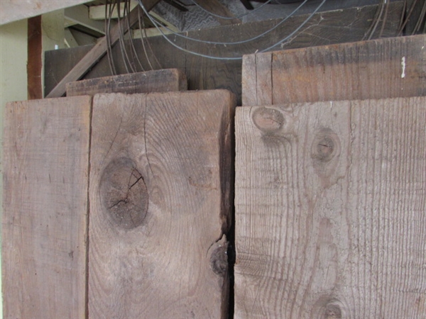 5 LARGE 2 THICK WOODEN PLANKS