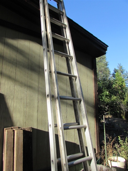 20' EXTENSION LADDER - NEEDS NEW ROPE