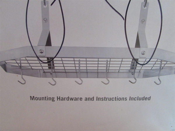 STAINLESS STEEL HANGING RACK AND COOKWARE RACKS
