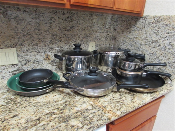 ULTREX POTS & PANS & O GREEN FRYING PANS