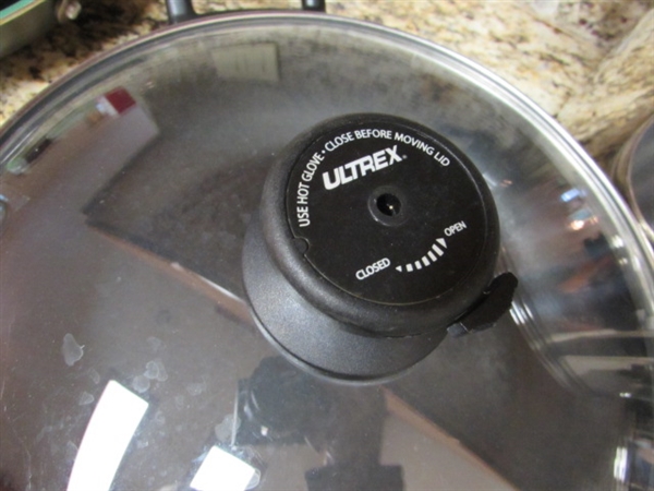 ULTREX POTS & PANS & O GREEN FRYING PANS
