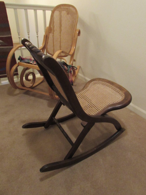 Recaning a rocking discount chair