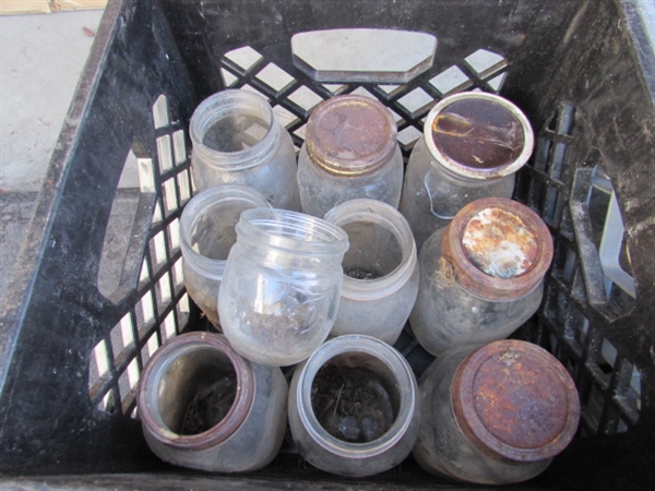 CANNING JARS & OTHER GLASS JARS
