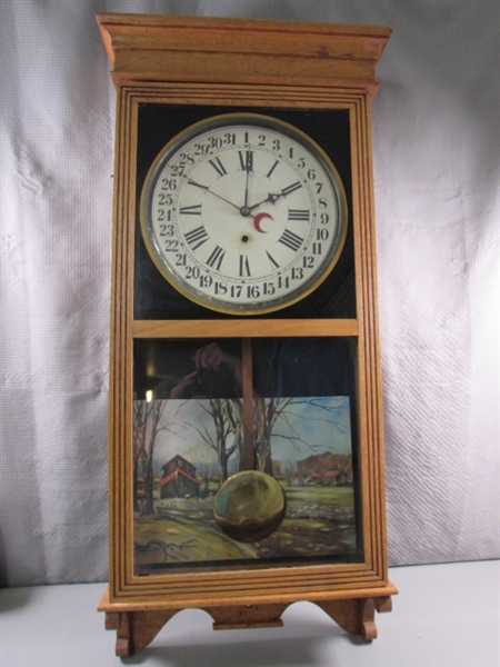ANTIQUE SESSIONS WALL CLOCK