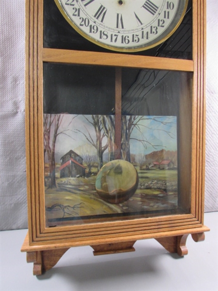 ANTIQUE SESSIONS WALL CLOCK