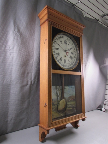 ANTIQUE SESSIONS WALL CLOCK