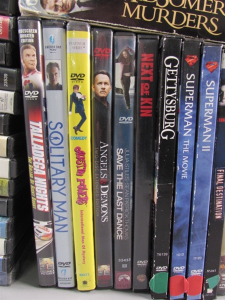 LARGE ASSORTMENT OF DVD MOVIES