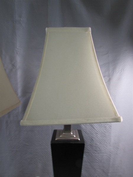 PAIR OF MODERN TABLE LAMPS