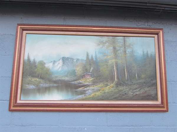 ORIGINAL OIL ON CANVAS BY REX LEWIS