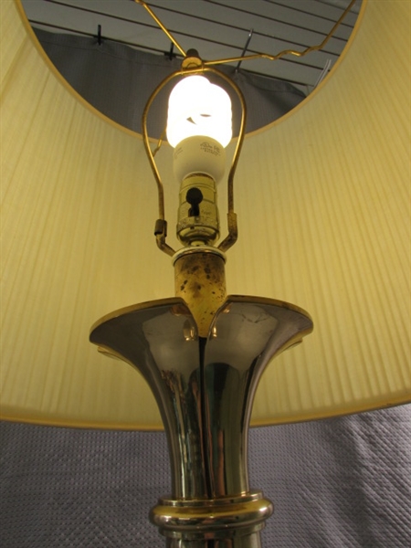 TALL BRASS TABLE LAMP