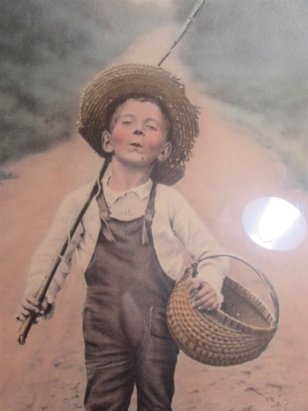 WHISTLING BOY COLORIZED PRINT