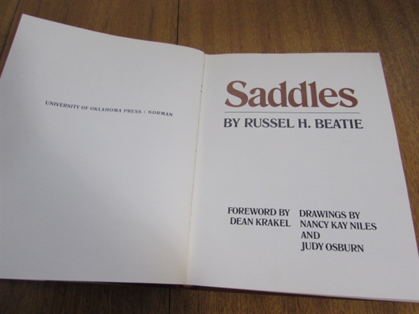 SADDLES HARDCOVER BOOK