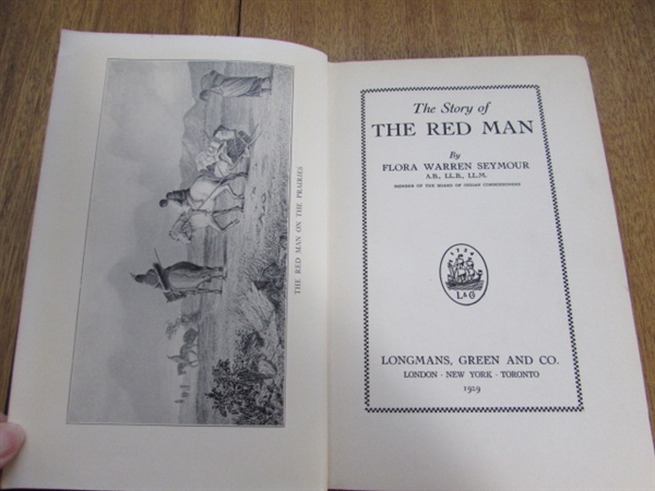 STORY OF THE RED MAN HARDCOVER BOOK