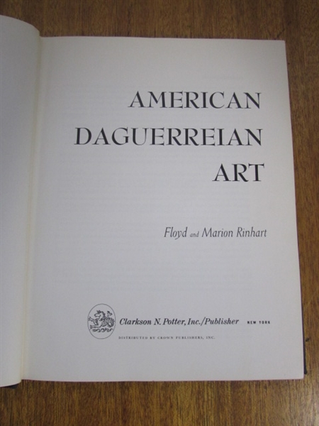 AMERICAN DAGUERREIAN ART HARDCOVER BOOK