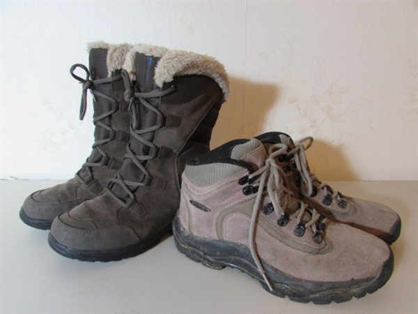 SUEDE WINTER BOOTS - LADIES SIZE 8